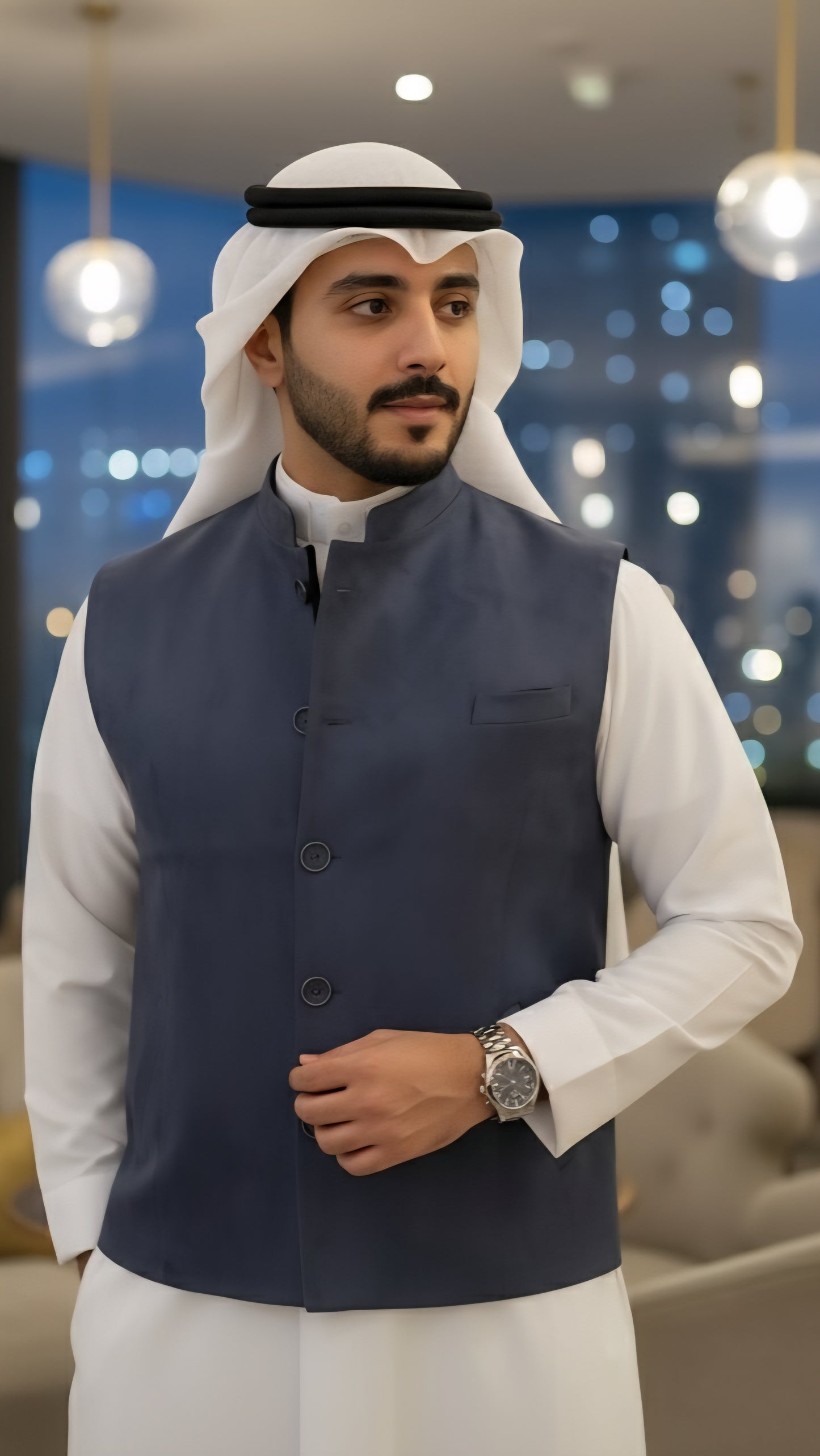 Double face navy blue|black