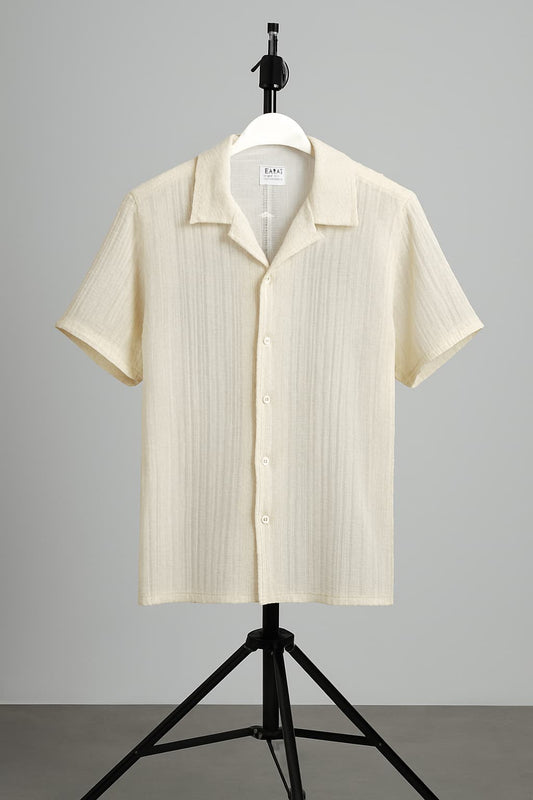 قميص تيشرت قطن بيج